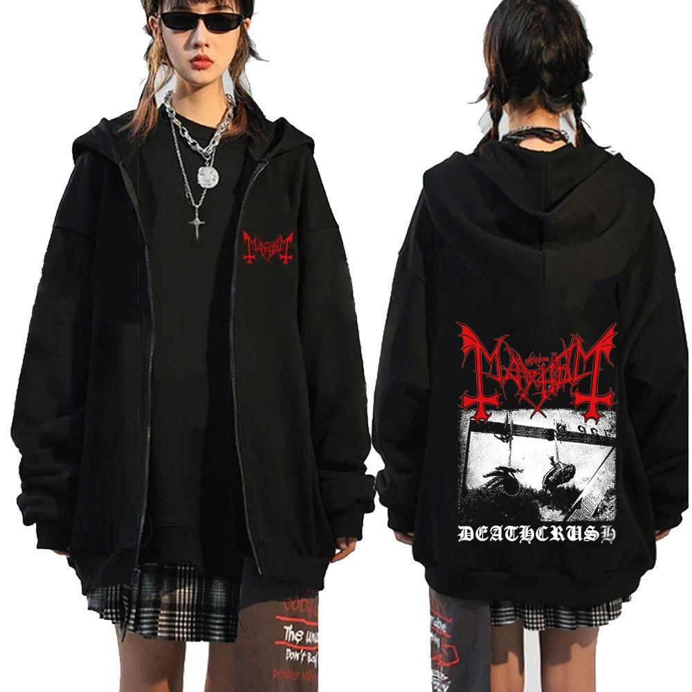 Crossfit Mayhem - Mayhem Deathcrush Musica Zip Up Felpe